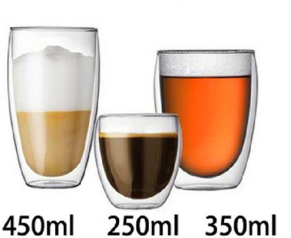 1 Pcs Heat-resistant Double Wall Glass Cup Beer Coffee Cup Set Handmade Creative Beer Mug Tea glass Whiskey Glass Cups Drinkware - Image 8