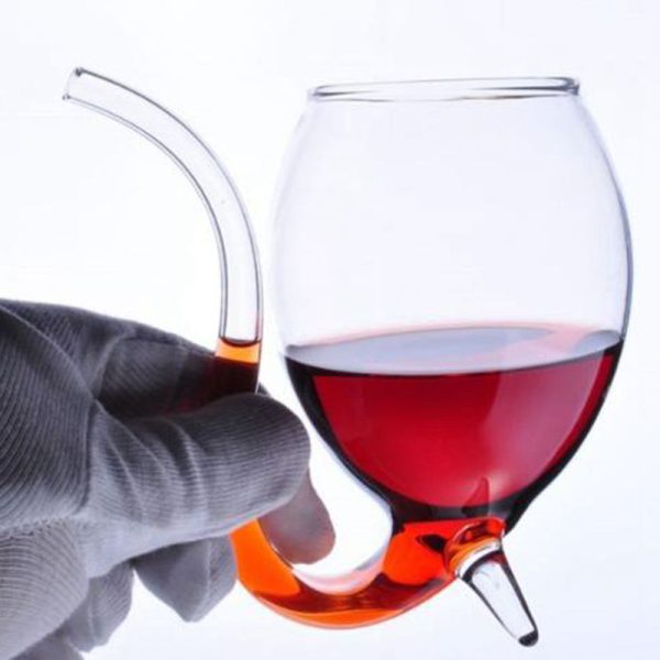 Wine Whiskey Glass Heat Resistant Glass Sucking Juice Milk Cup Tea Wine Cup With Drinking Tube Straw - Image 6