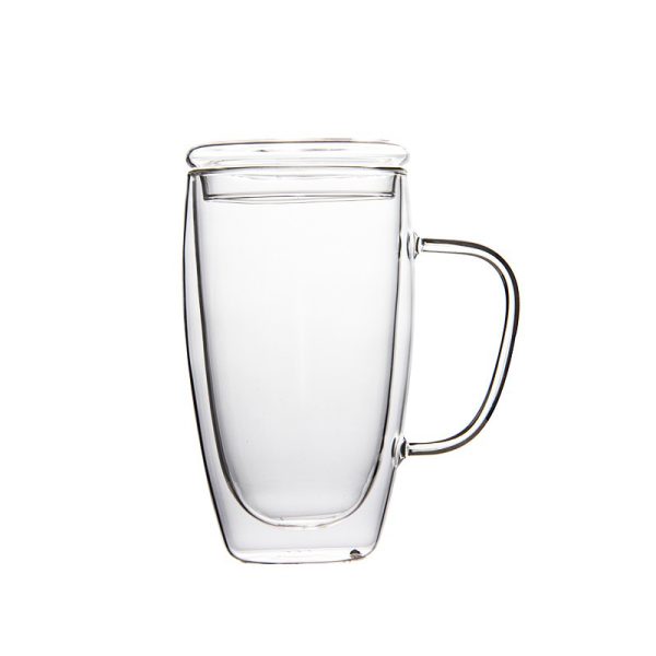 Double Layer Glass Cup 450ml - Image 2